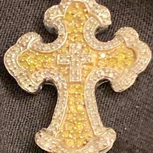 Gabriel & Co. Diamond and Tourmaline Cross.